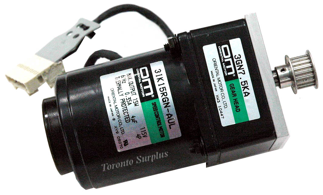Oriental Motor OM 3IK15RGN-AUL Speed Control Motor with 3GN7.5KA Gear Head