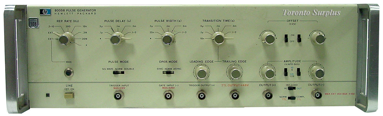 HP 8005B / Agilent 8005B Pulse Generator 20MHz ,50Ohms