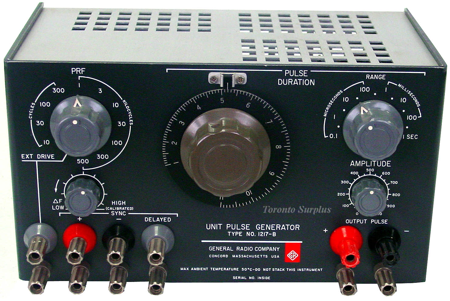 General Radio 1217-B / 1217B GenRad Unit Pulse Generator with Power Supply 1201-B