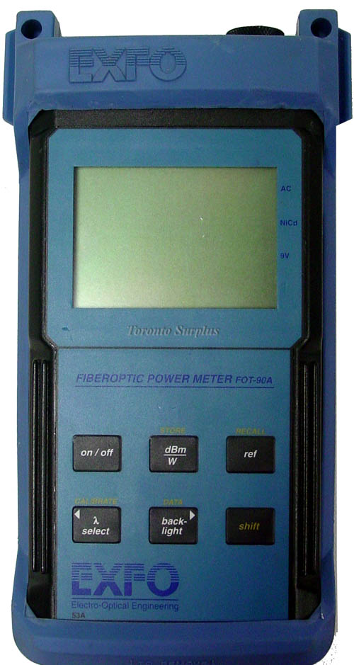 Exfo Fot-90A / Fot90A FOT-92AX-RS Fiberoptic Power Meter - See Description for Notes