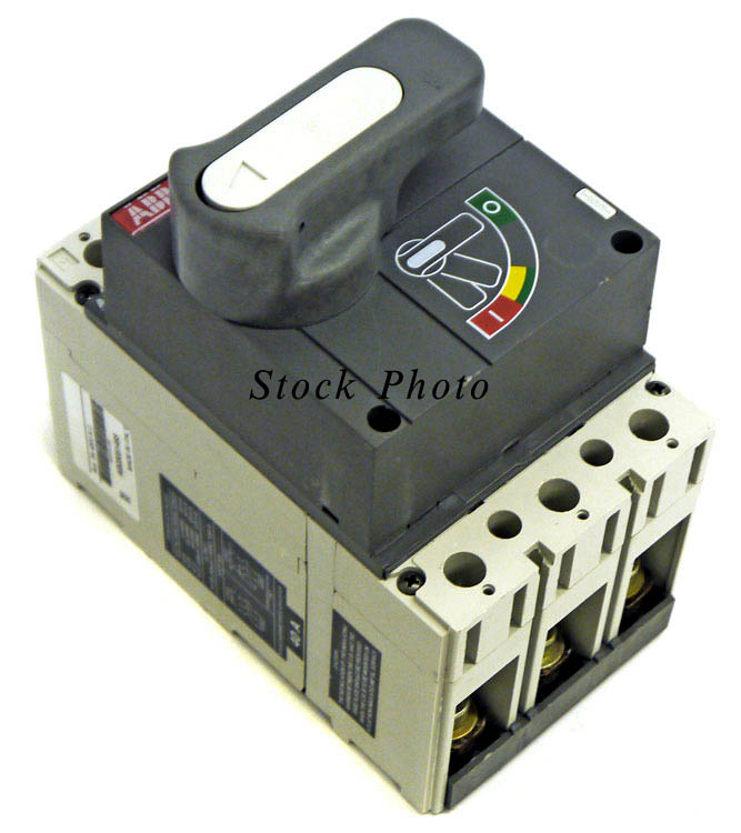 ABB SACE S3 S3N 2-Pole Circuit Breaker with Extension Rod (No Handle) 400 VAC 20A
