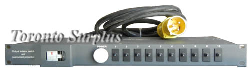 Output Isolator Switch and Overcurrent Protection, 250 V ~50/60 Hz