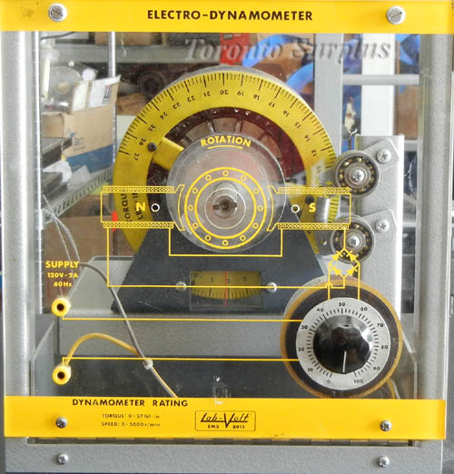 Lab-Volt / LabVolt 8911-10 Electro-Dynamometer / EMS Electromechanical Training System TESTED