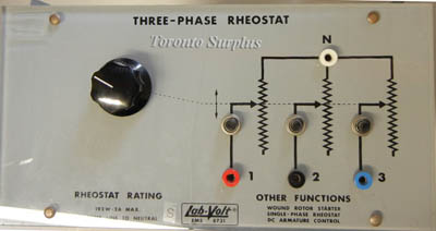 Lab-Volt / LabVolt 8731 Three Phase Rheostat / EMS Electromechanical Training System