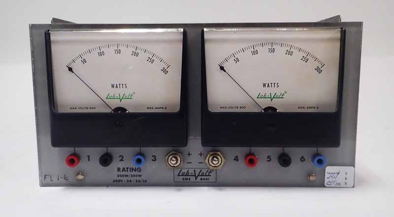 Lab-Volt / LabVolt 8441 Metering Model / Three Phase Wattmeter / EMS Electromechanical Training System