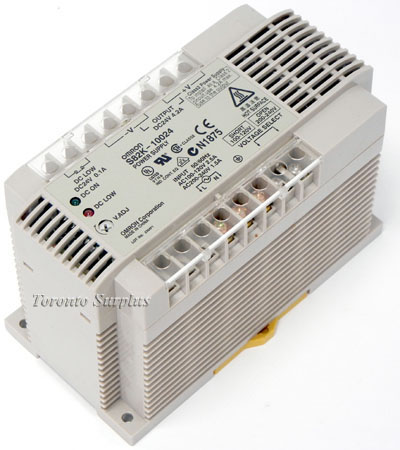 as 24V, 4.2A Omron S82K-10024 Power Supply, Enclosed Frame, Switching Type +/- 24 V, 4.2 A,