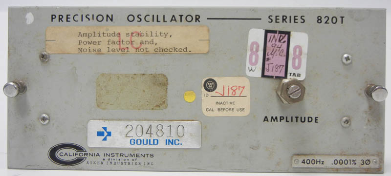 California Instruments Series 820T / 820T Series Precision Oscillator