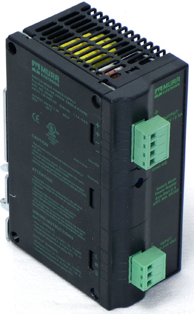 af 24V, 2.5A Murr Elektronik ART.NO.85302 Switch-Mode Power Supply Eco-Rail Enclosed
