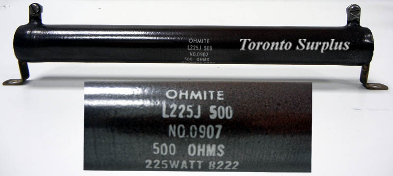 Ohmite Resistor Wirewound, 0907 / L225J500 500ohm, 225W Fixed