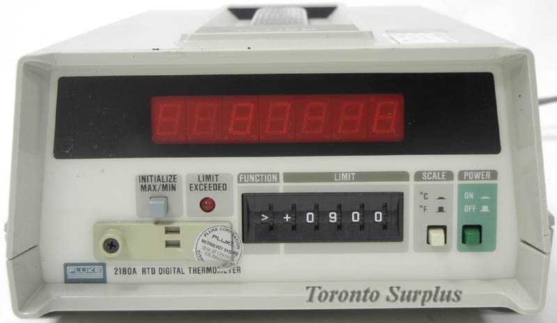 Fluke 2180A RTD Digital Thermometer, -219°C to +664°C, -394°F to 1435°F