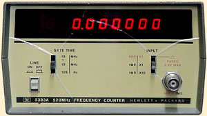 HP 5383A / Agilent 5383A 520 MHz Frequency Counter with 9 Digit Display with OPT 001 TCXO, See Description