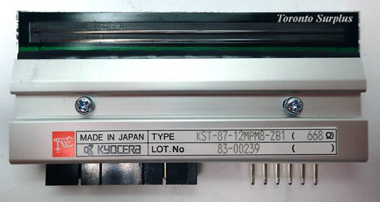 Kyocera KST-87-12MP8-ZB1 300dpi Thermal Printhead for Zebra Pro XI-90 Printer