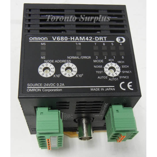 Omron V680-HAM42-DRT DeviceNet ID Slave, Industrial RFID System Sensor, 24VDC, NOS