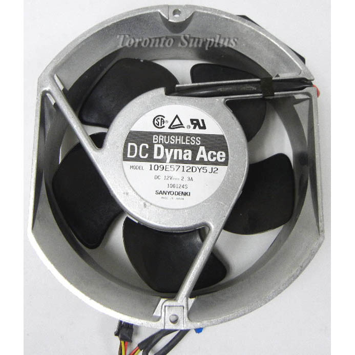 6" X 2" Sanyo Denki DC Dyna Ace 109E5712DY5J2 DC Brushless Fan, 12 V, 2.3 A BRAND NEW / NOS