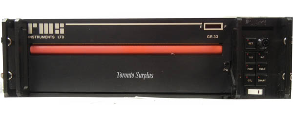 RMS Instruments GR33 Graphic Data Chart Recorder with Accessories