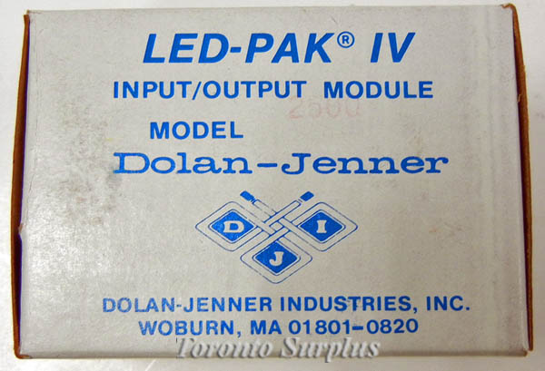 Dolan Jenner 2500 Photoelectric LED-Pak IV Input / Output, 10-30 VDC, BNIB / NOS