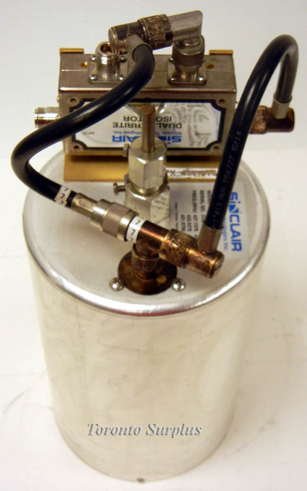 Sinclair Technologies YA3-01185-01 UHF Cavity (7''x10.75'') Duplexer with Dual Ferrite Isolator, Adjustable Frequency, Set to Frequencies: 427.7375, 427.0375, 421.5750, 427.0375, 426.5750, 422.7375 MHz