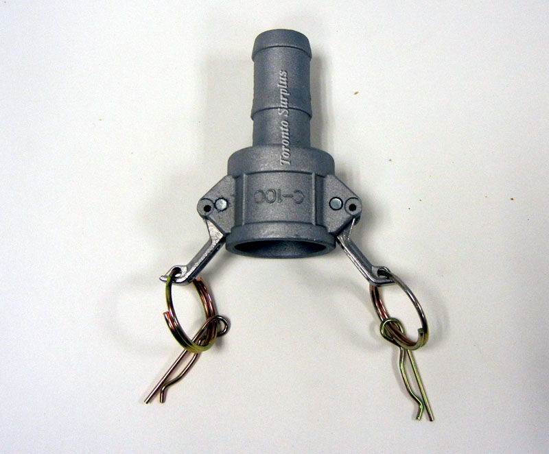 3/4" SS Camlock C100 Quick Disconnect Fitting, Male Hose Barb