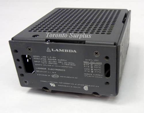af 5V +/-5%, 6.0A Lambda LNS-Y-5-OV Power Supply, Enclosed Frame, 5 V, 6 Amp