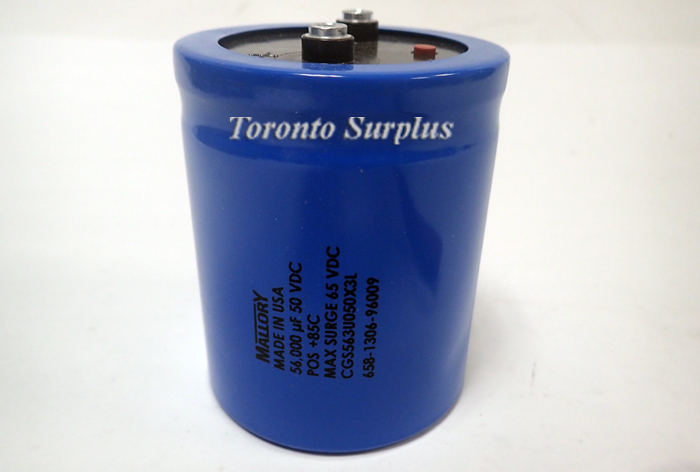 Mallory CGR133U020V2L Aluminum Electrolytic Capacitor, 20 VDC, 13000 uf , BNIB / NOS