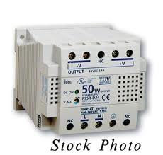 af 24V, 2.1A IDEC PS5R-D24 / PS5RD24Power Supply, DIN Rail mount, Universal AC/DC Input, 50W, 24VDC Output