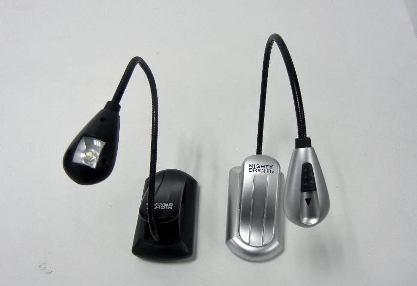 Mighty Bright XtraFlex LED MiniLight , Single Head, Battery Operated, Clip on