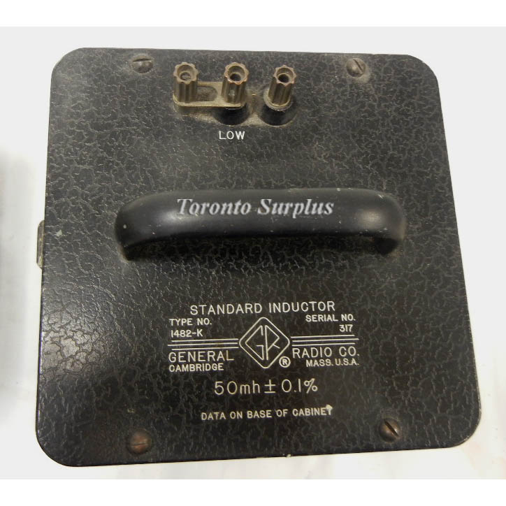 General Radio 1482-K / 1482K GenRad Standard Inductor 50 mh ± 0.1%.
